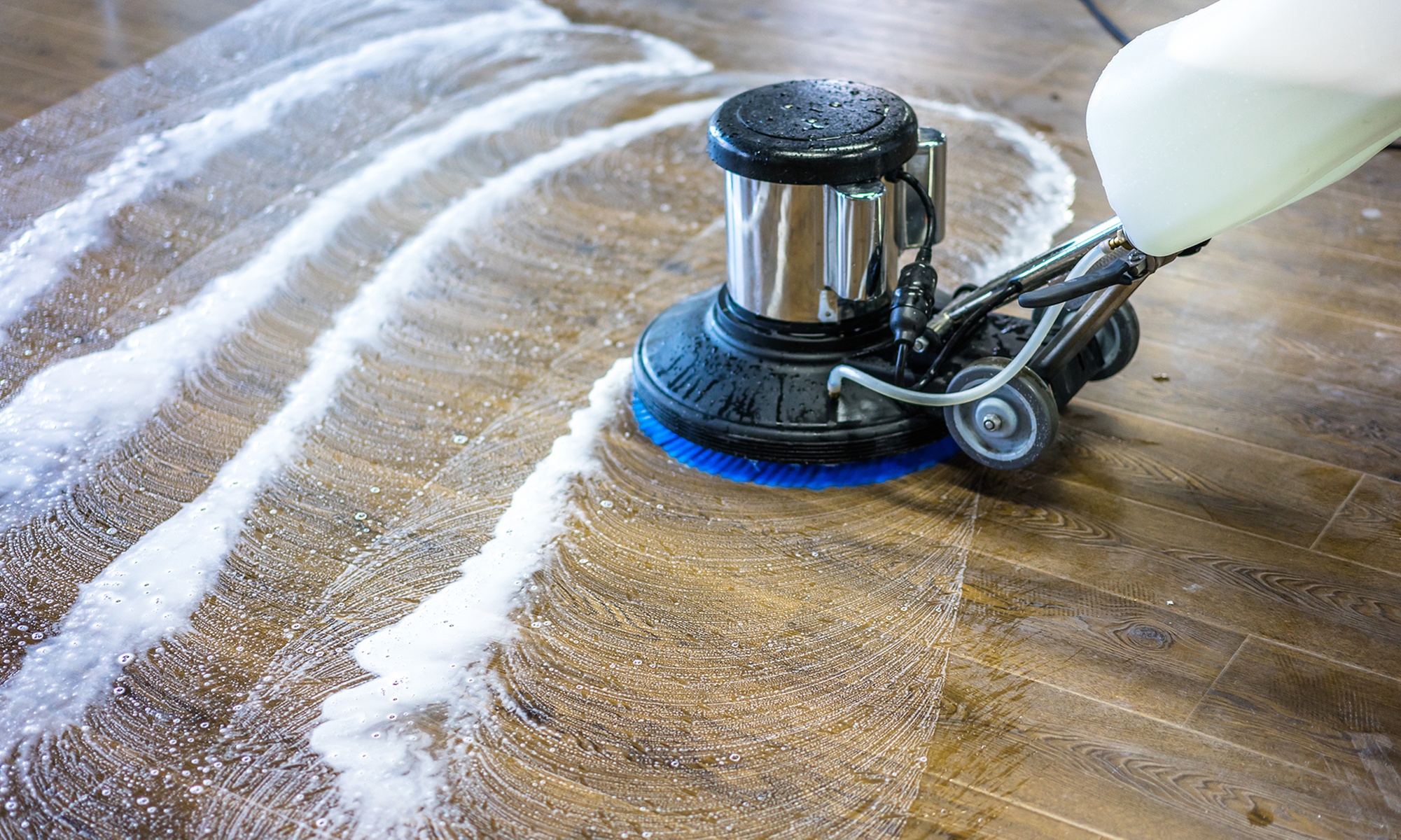 Clean Up to 250 sq ft or Three Rooms Tiles or Garage Floor with Care