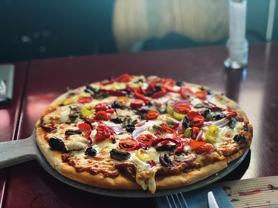 Pizza Lunch/Dinner for 2, Includes Large ''The Pizza'', Ignazio's Salad, 2 Soft Beverages, Dine in or Take Out, - Ignazio's