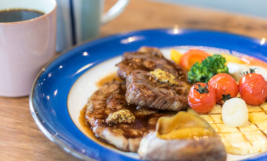 Image 2:  One or Two: 300g Sirloin Steak with Chips at The Ladies League