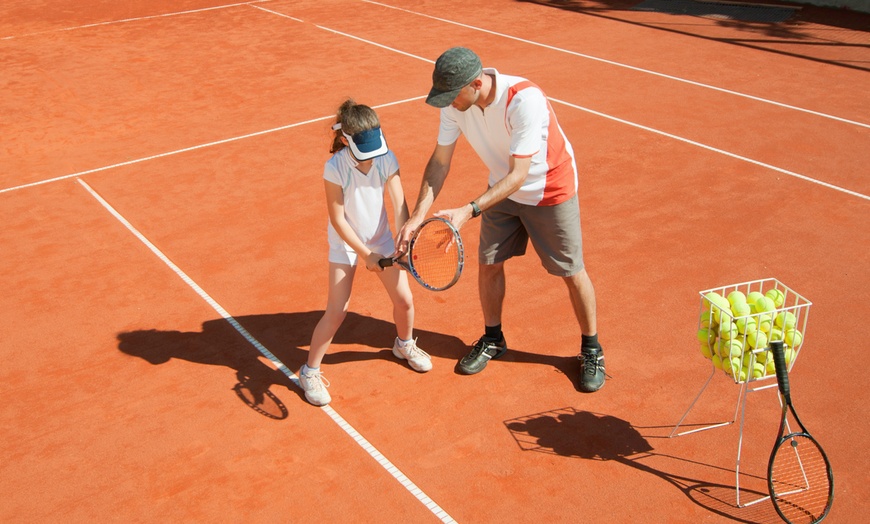 Image 1: Private Tennis Lesson