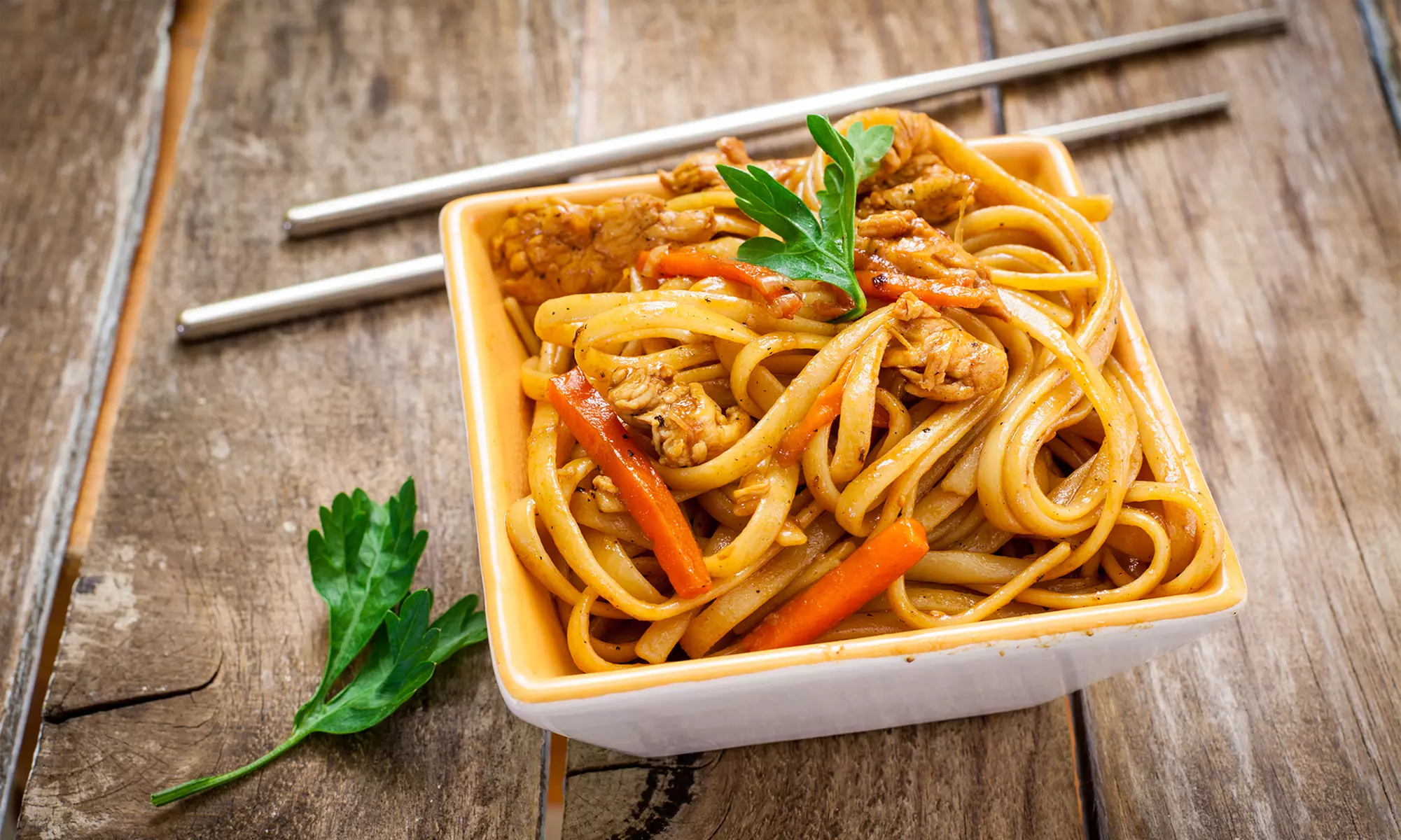 Entrees and Appetizers at Happy Cafe, Takeout and Dine-In if Available (Up to 32% Off). Three Options Available. - Primary Image
