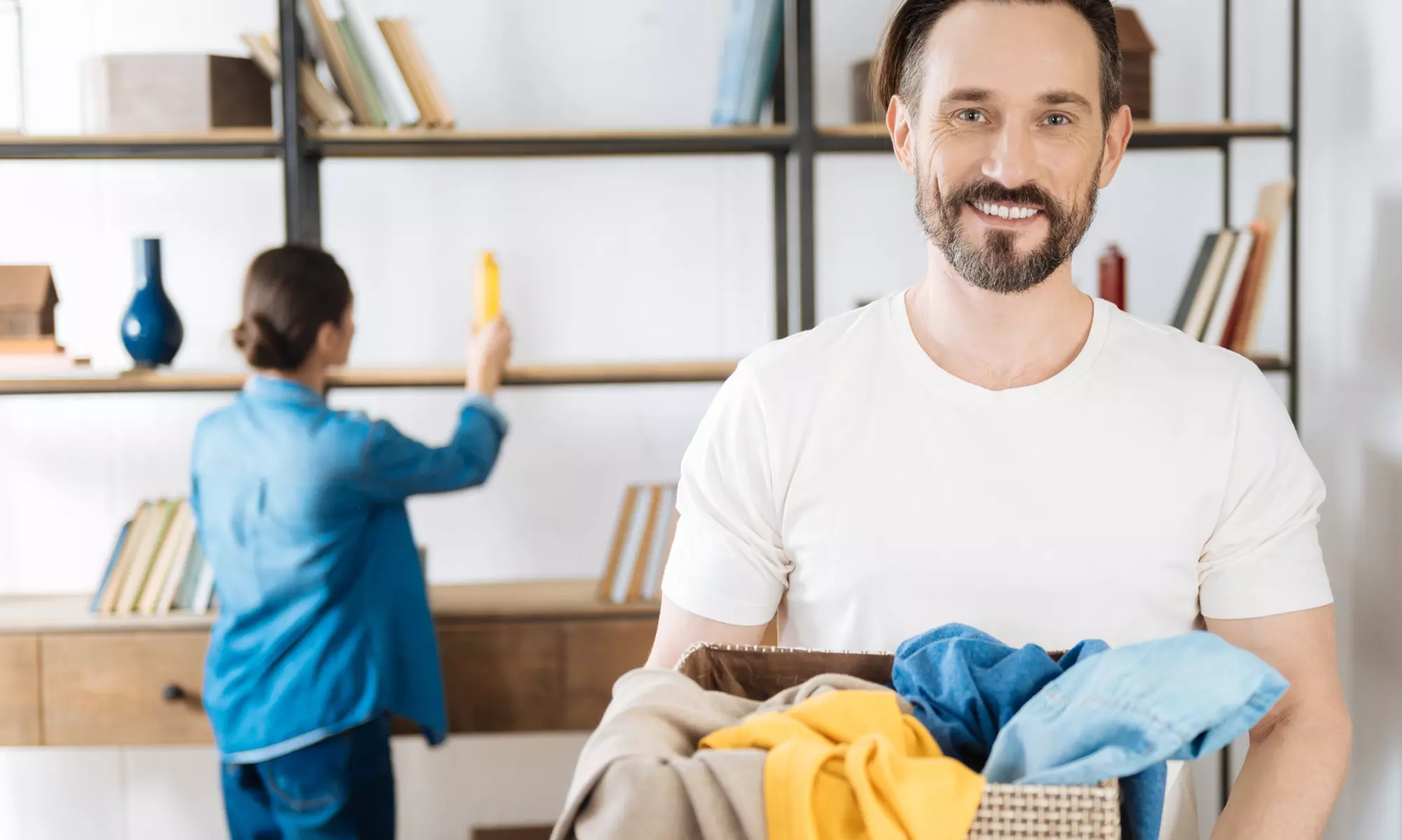Up to 10, 20, or 30 lbs of wash and fold drop off service R & S Laundromat or Laundrytime (Up to 39% Off) - Primary Image