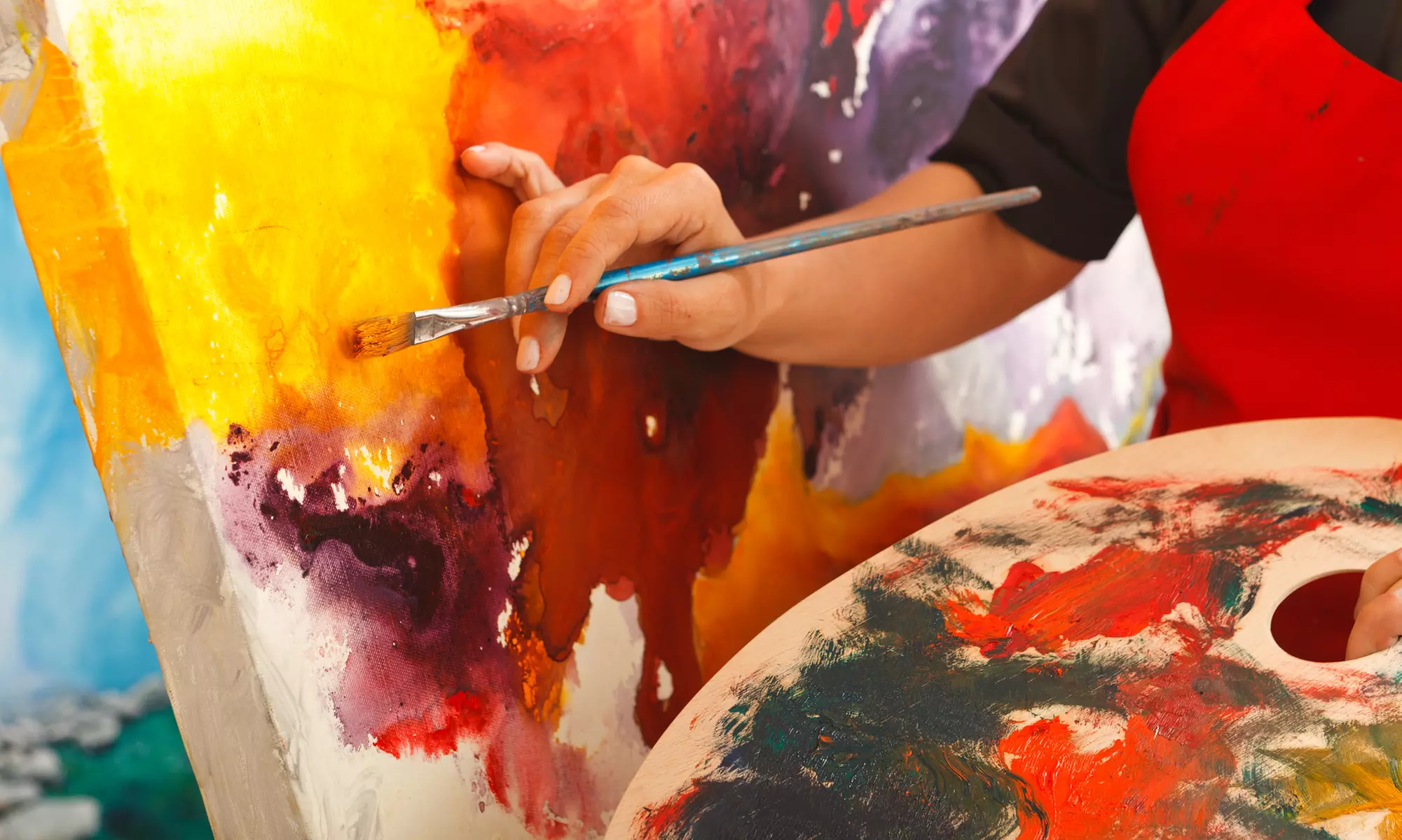 Two-Hour Painting Class for One or Two Adults at Art and Wine Miami (Up to 31% Off) - Primary Image