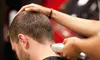 Men’s Haircut, Scalp Massage & Beard Trim with Hot Towel & Oil at J.Roland Salon Up To  45% Off