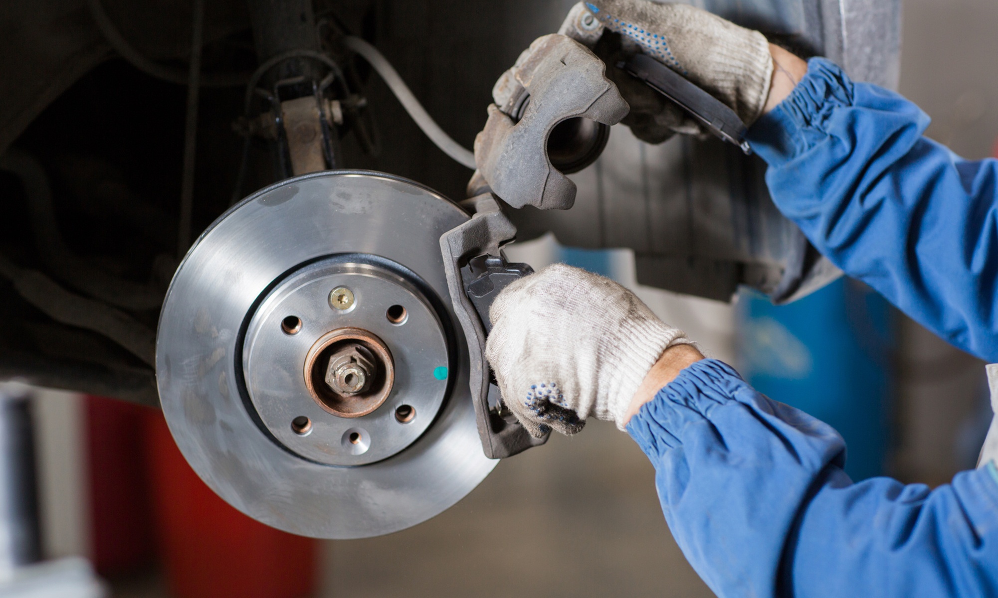 Get Full Brake Replacement with Rotors and Pads or Brake Fluid Flush