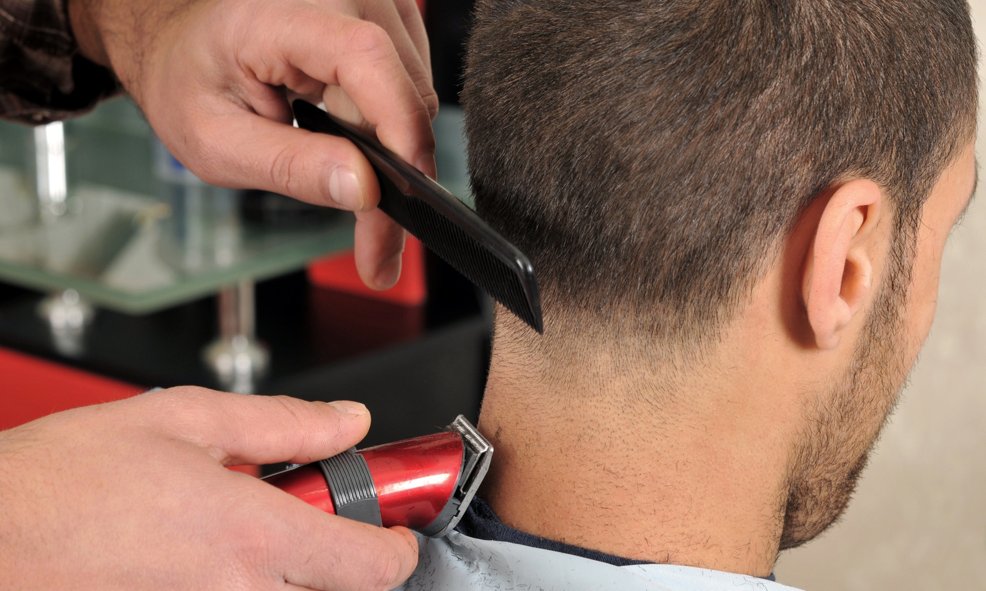Refresh Your Look With Men's Haircut and Optional Camo Color