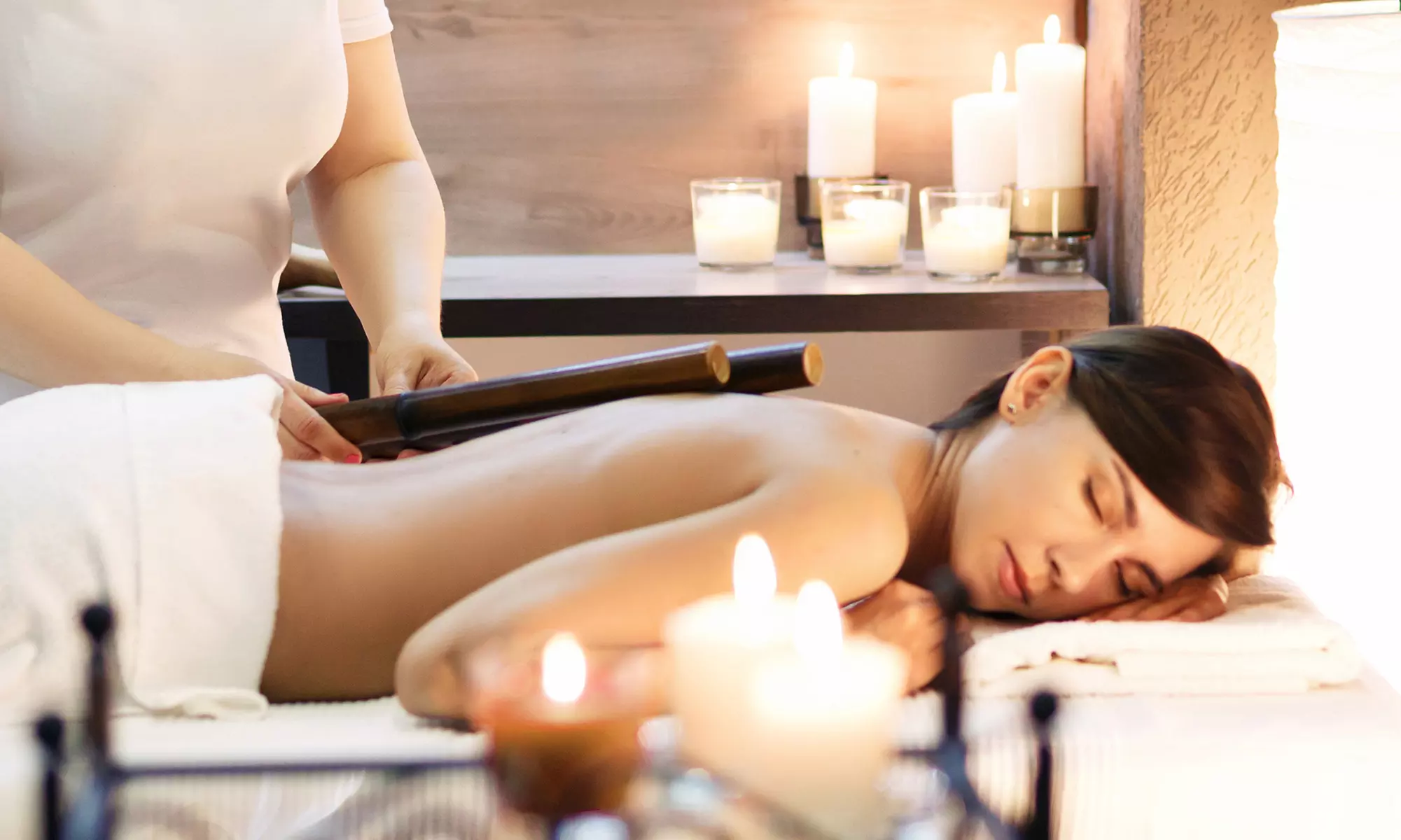 Unwind with 60-or 90-Min Massage w/ your choice of Hot Stone, Cupping or Bamboo - Primary Image