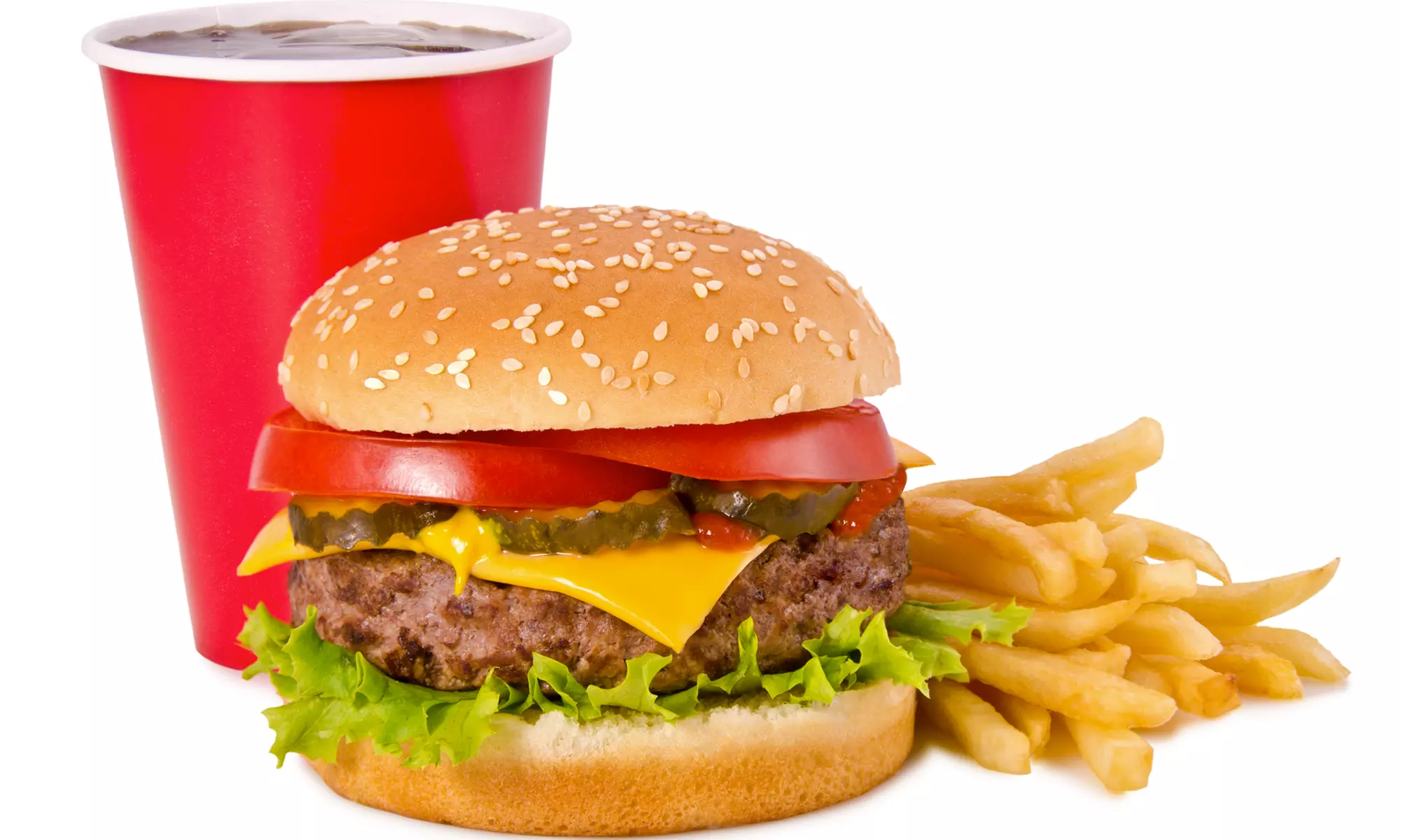 1 or 2 Starters, 2 Burgers, 1 or 2 Desserts, and 2 or 4 Drinks