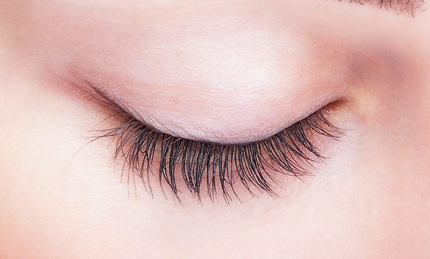 Image 1: Full Set Eyelash Extensions w/ Optional 2-Week Fills Or 3D/6D Volumes 