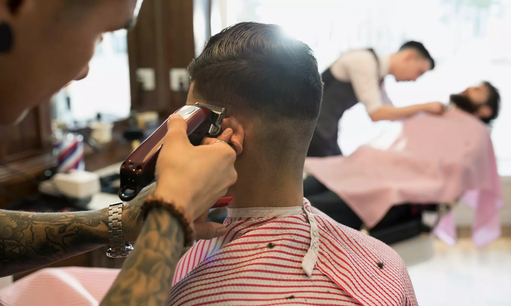 Shampoing et coupe homme ou dégradé américain