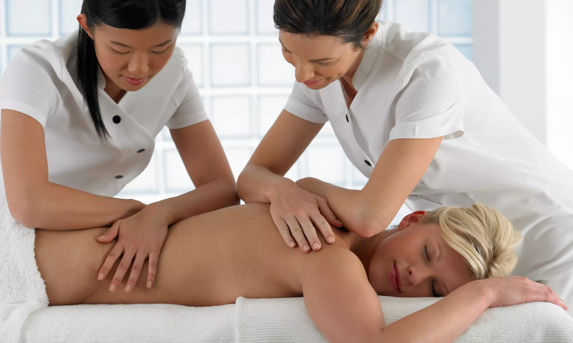 $180 for 60-Minute Four-Hands Massage at Green Healthy Massage ($220 Value) - Primary Image