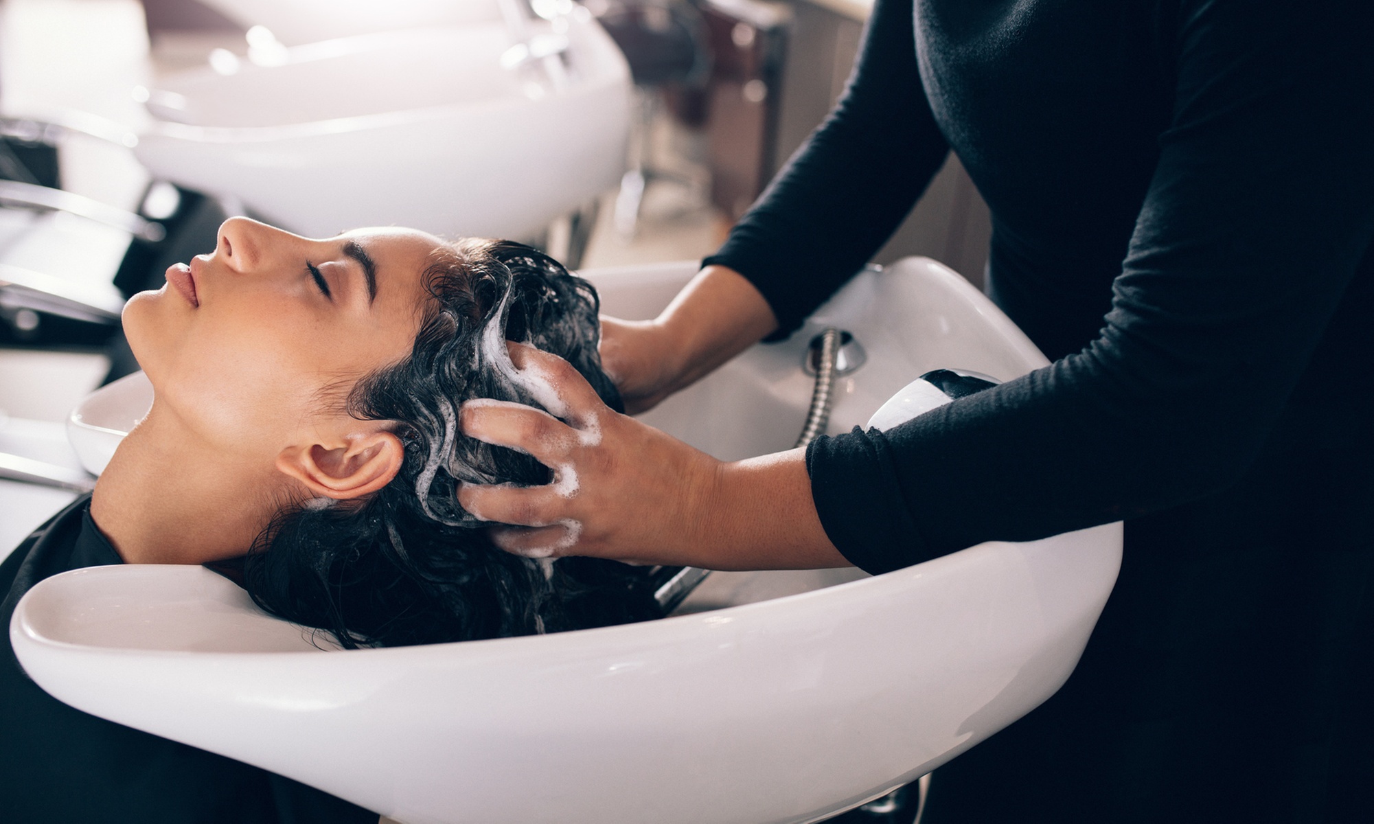 Style with Root Retouch, Haircut, Blow-Dry, Deep Conditioning, & More