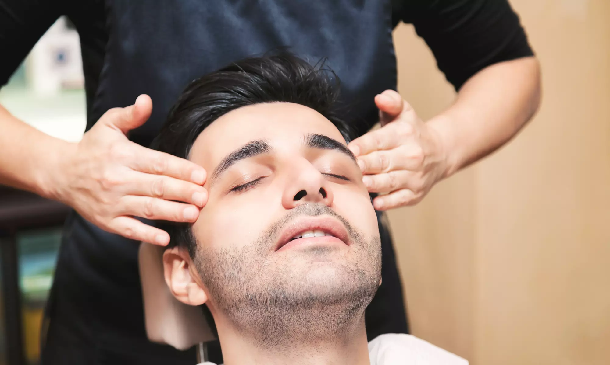 60-Minute Combination Massage, Aroma Hydra Facial, or Both at Why Not Men's Spa (Up to 70% Off) - Primary Image