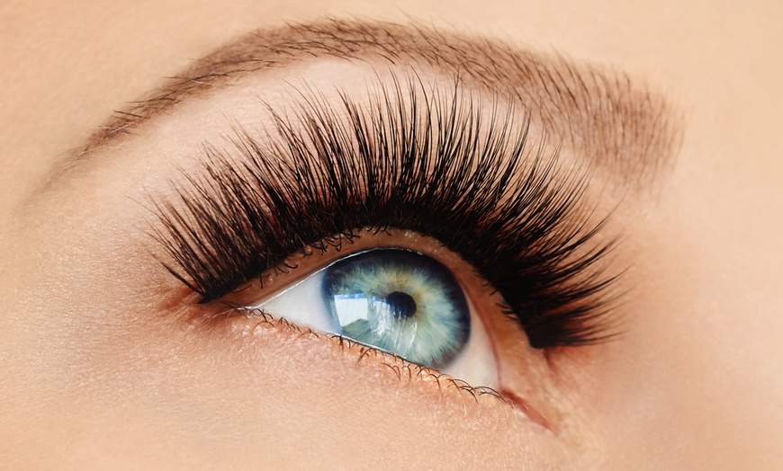 Image 1: Glam up with Natural, Hybrid, or 5D 6D Russian/Mega Eyelash Extensions