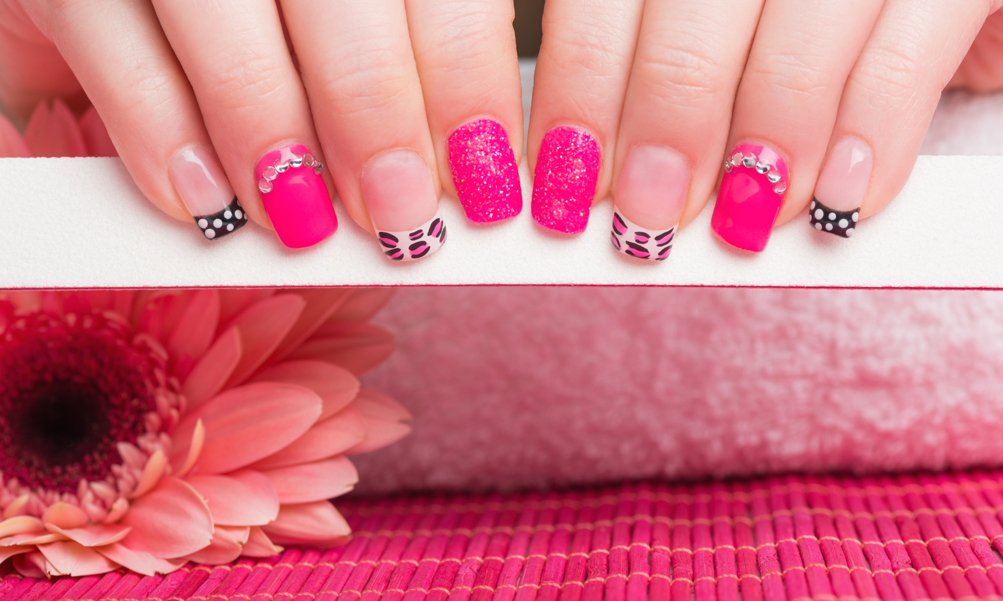 Transform Your Nails:  Gel X, Acrylic, or UV Gel Hard Gel Full Set