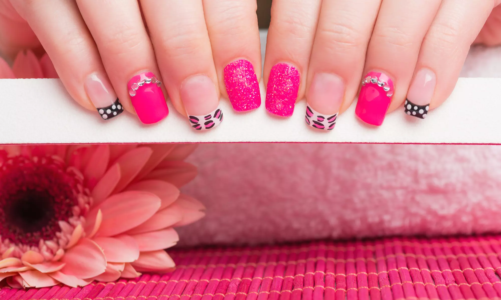 Transform Your Nails:  Gel X, Acrylic, or UV Gel Hard Gel Full Set