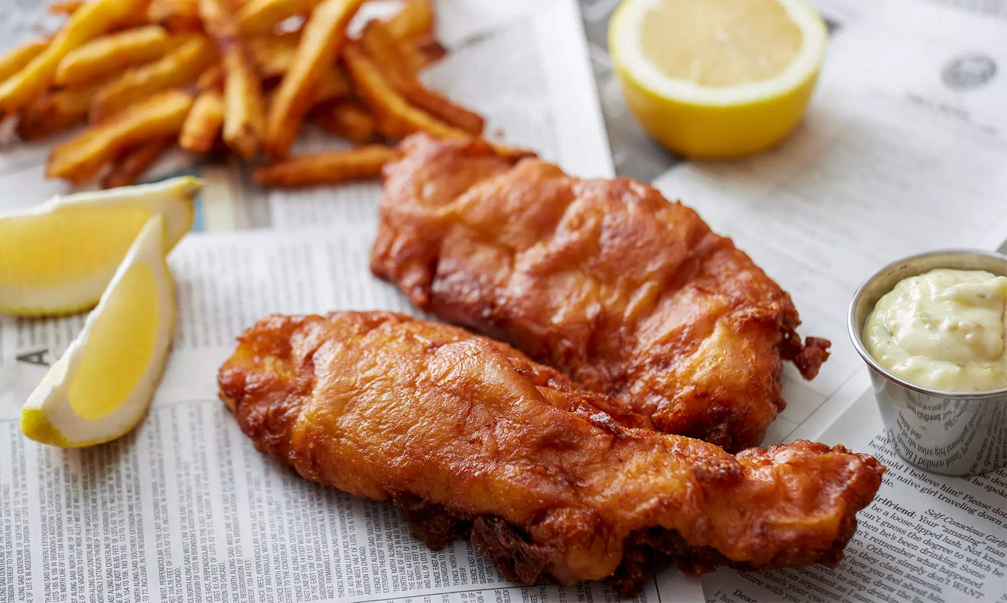 Fish and Chips with Tea for Two