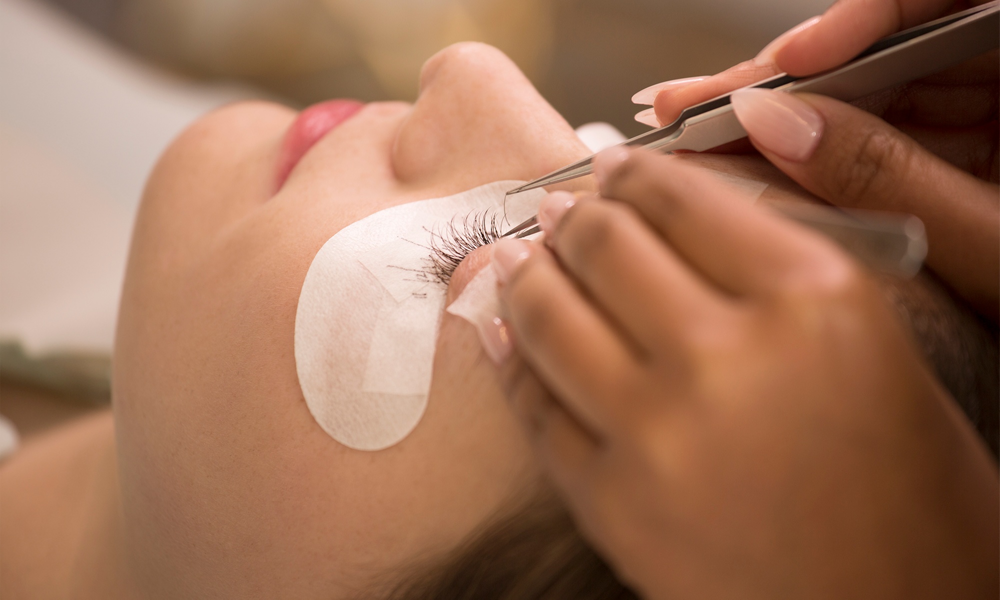 Eyelash Extensions: Silk Classic, Deluxe, or Premium Options Available
