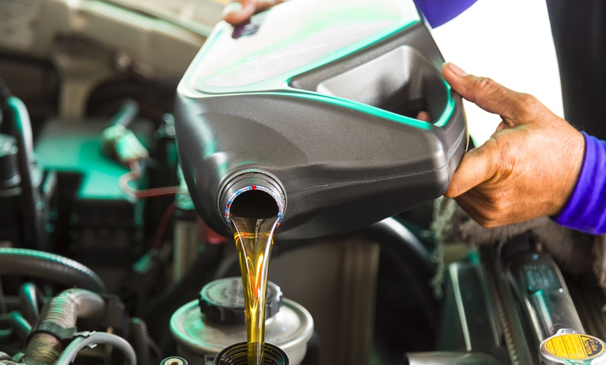 Image 1: Get Semi-Synthetic/Synthetic Oil Change (Includes Up to 5 Quarts)