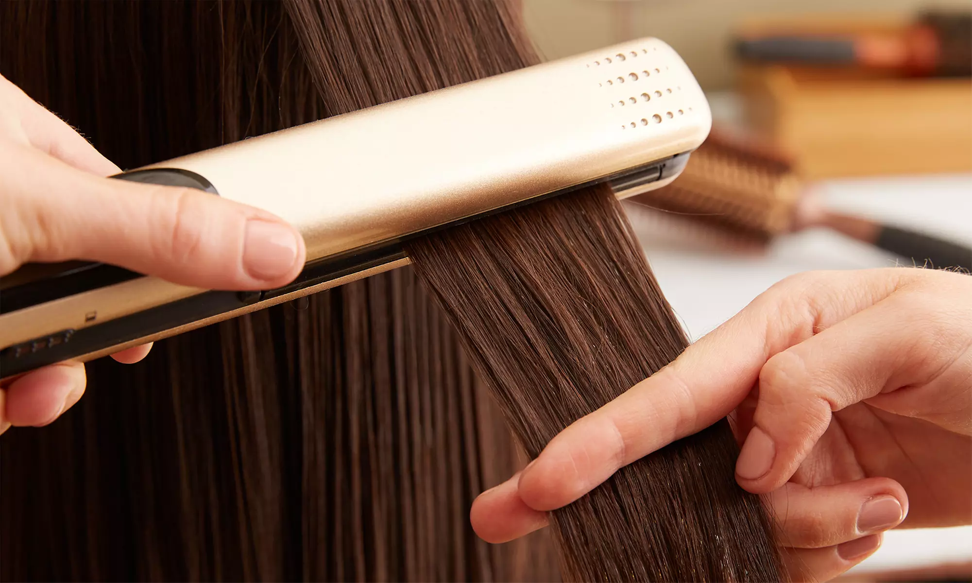 Haircut, Hot Tools, Keratin Treatment, and More at Jeffrey Robert Salon (Up to 60% Off). 3 Options Available. - Primary Image