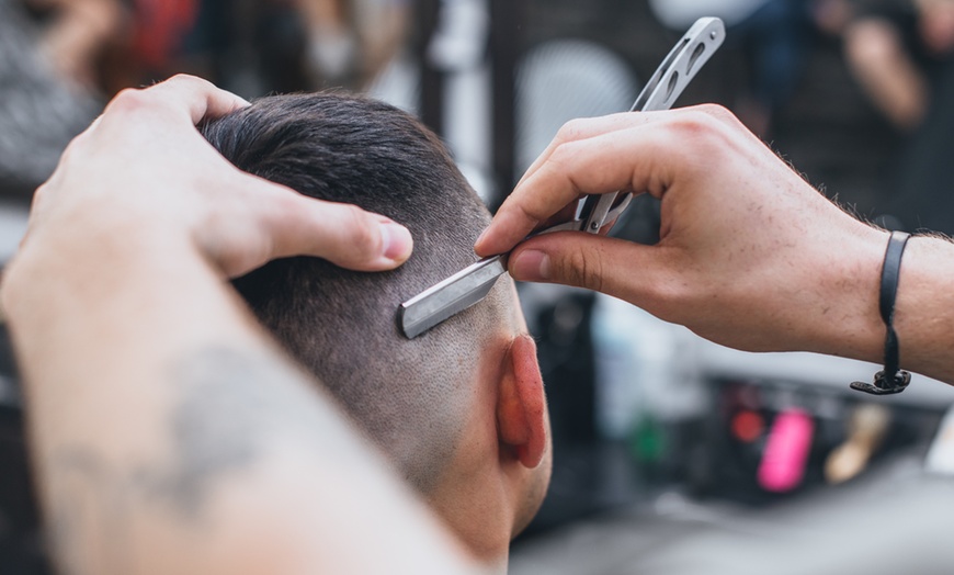 Image 1: Choice of Men's Grooming or Haircut Packages incl. Hair Color Services 