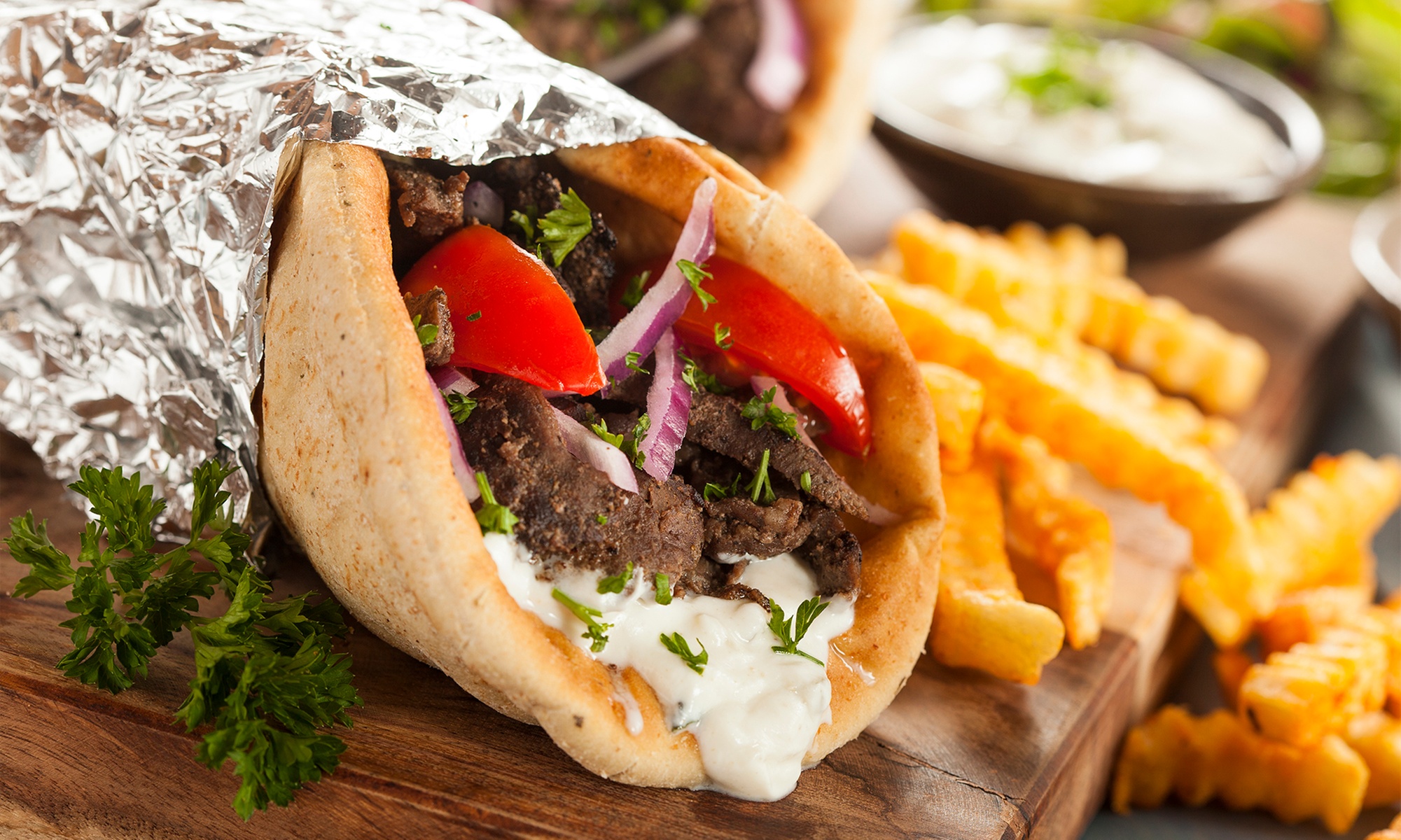 Kebabowa uczta dla 1-2 osób na miejscu lub na wynos