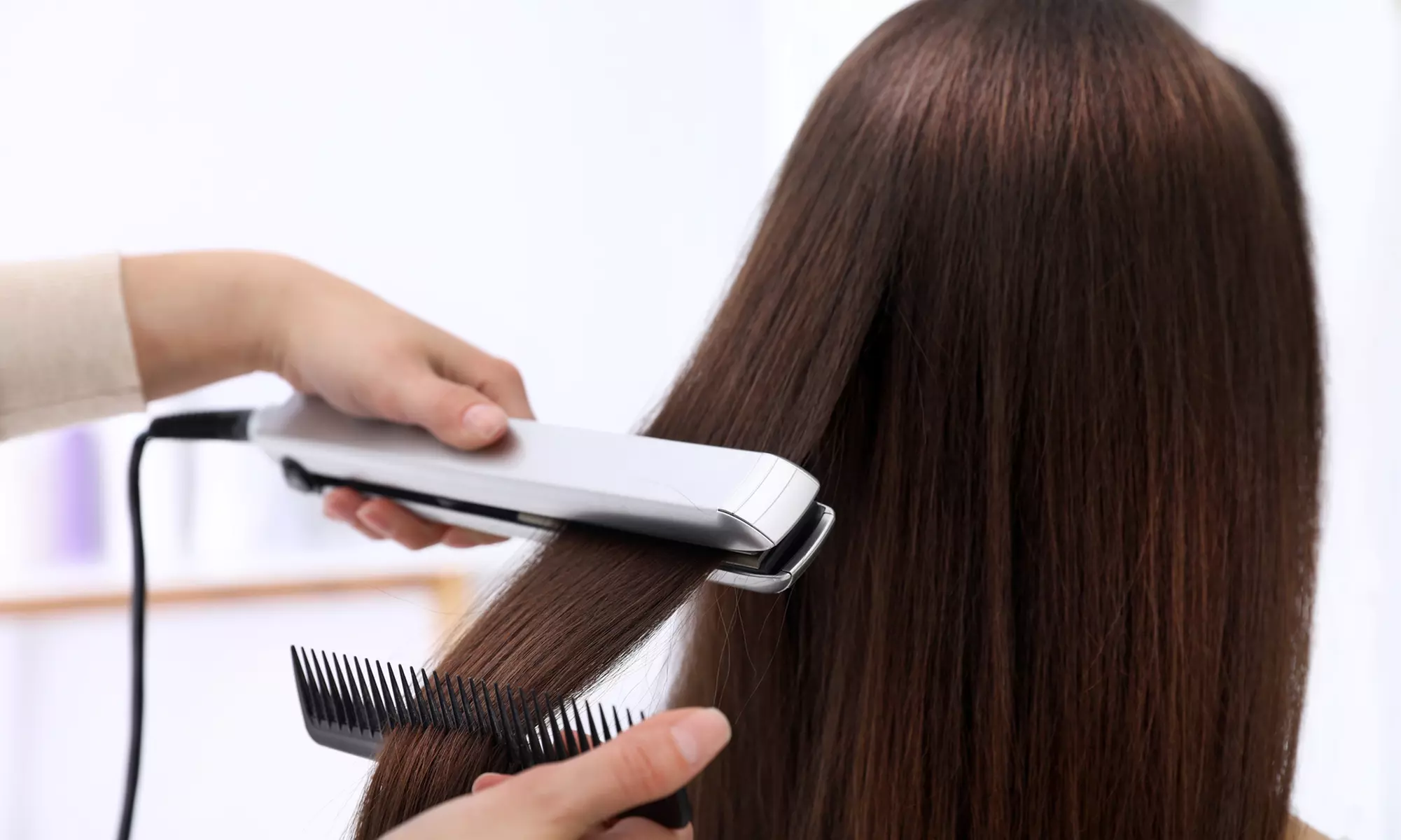 Unleash Sleekness with Prestige Hair Salon's Single Session of Brazilian Straightening Treatment (Up to 30% Off) - Primary Image