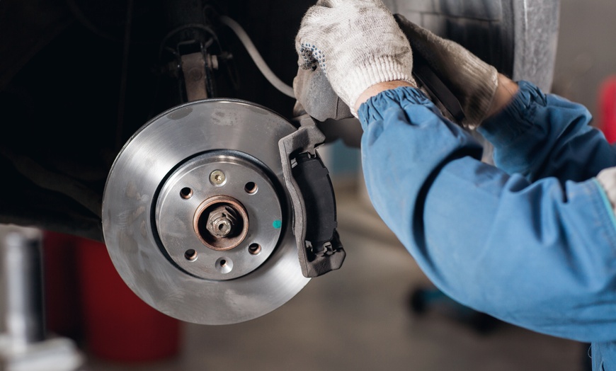 Image 1: Front and Back or Front or Back Brake Pad Replacement for One Vehicle