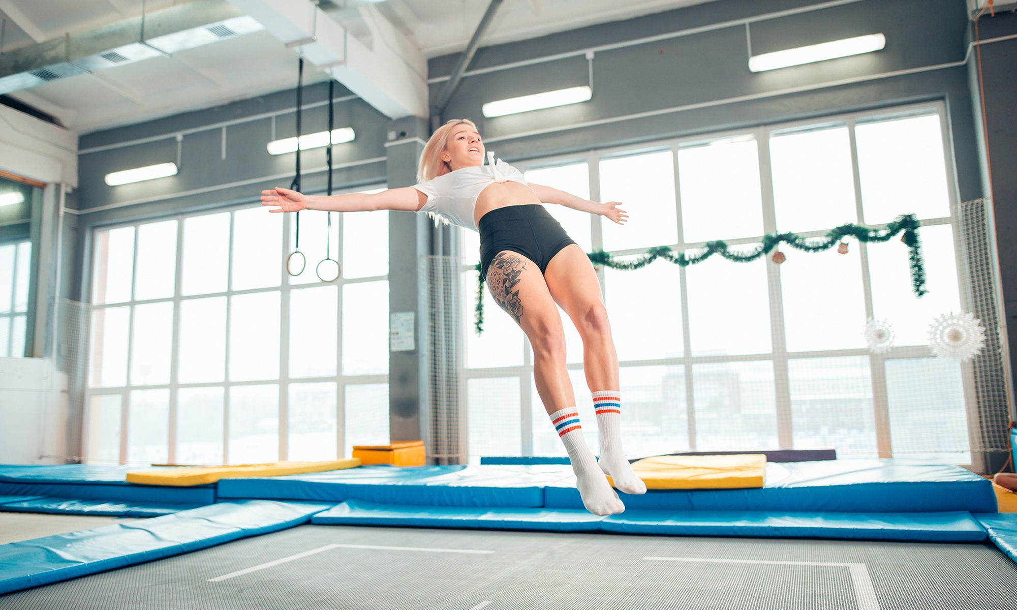 90 Min Jump Pass with Dodgeball, Climbing, Trampolines and More! 