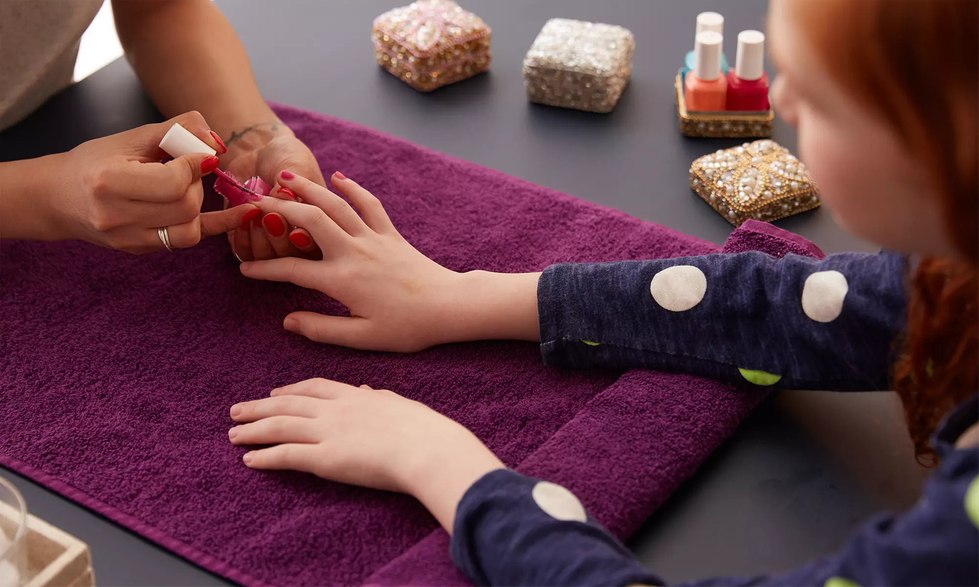 One Women Hot Oil Manicure, Spa Pedicure, and a Mani-Pedi Combo