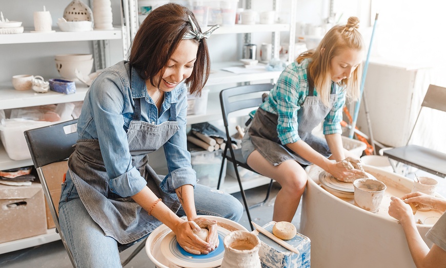 Image 1: BYOB Pottery Making and Painting Workshop at Token Studio