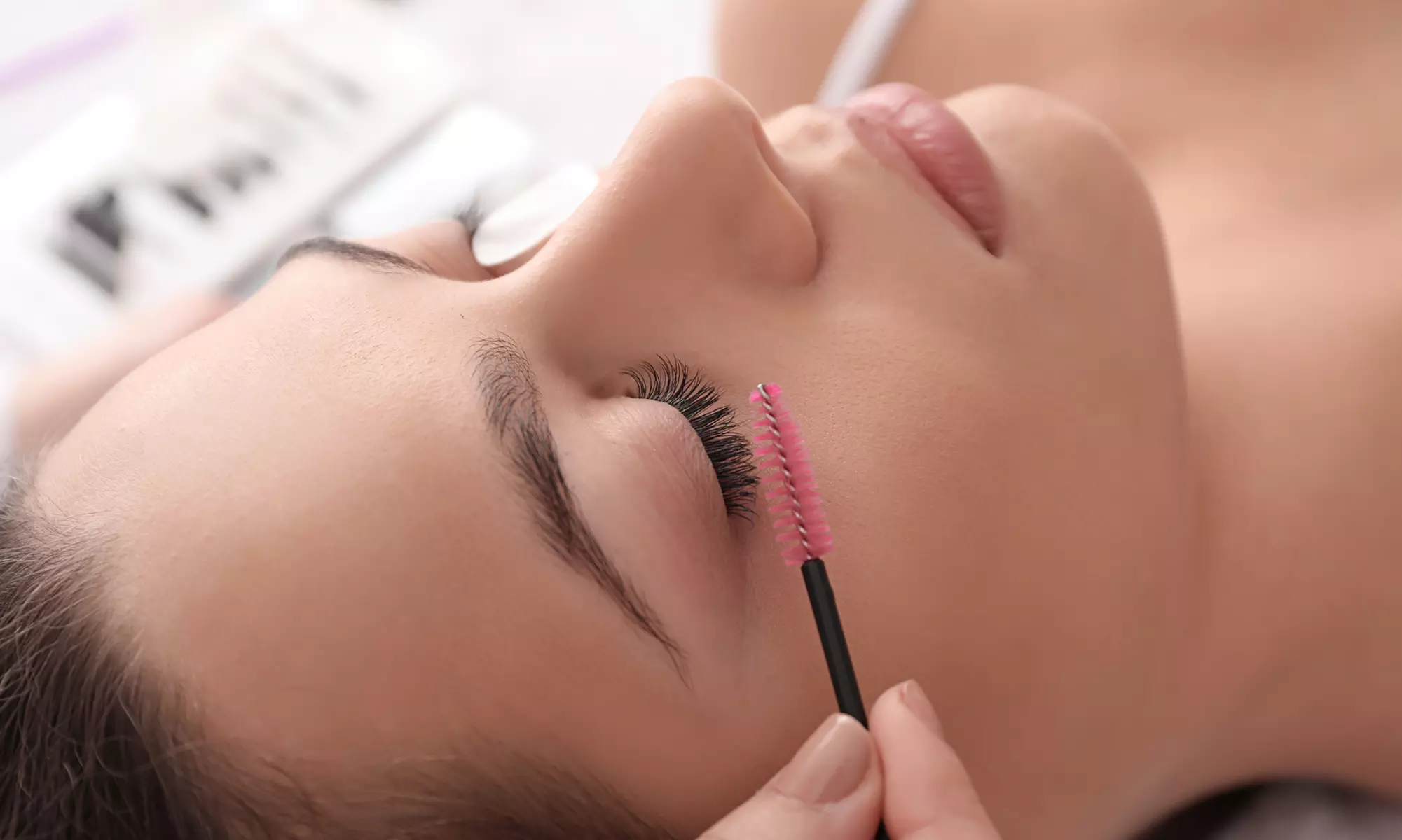 Achieve stunning lashes with Abeautybabes' hybrid or volume eyelash extensions, offering up to 40% off for a fabulous look - Primary Image