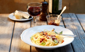 Wine and pasta tasting sessions for one, two, or four people