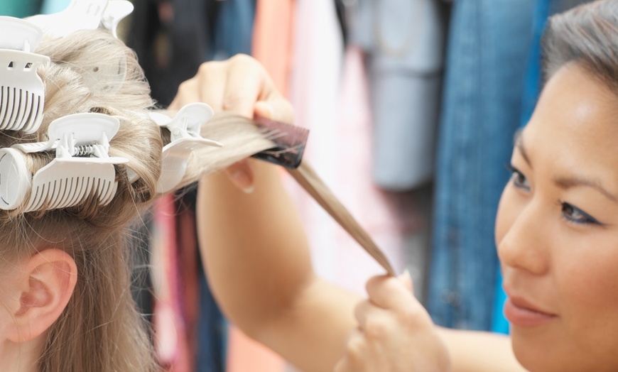 Image 1: Blow-Dry with Colour