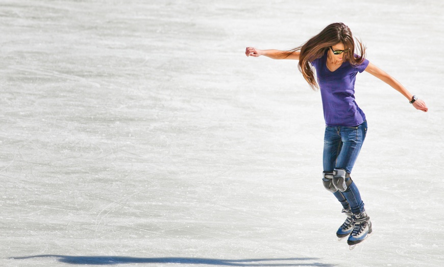 Image 1: Ice Skating with Pizza