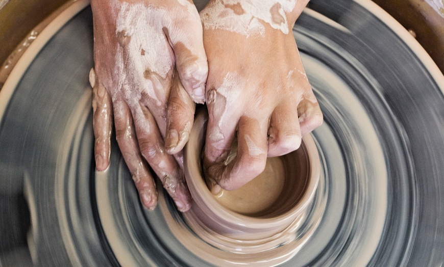 Image 1: Clay Wheel Throwing for Beginners at Wesley Taylor Art Studios