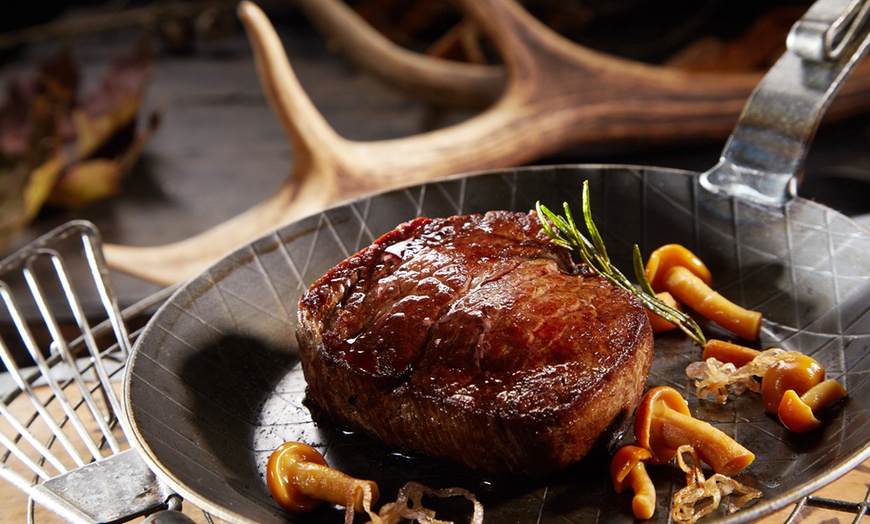 Image 1: Steak Night for Two or Four with Wine or Beer Included