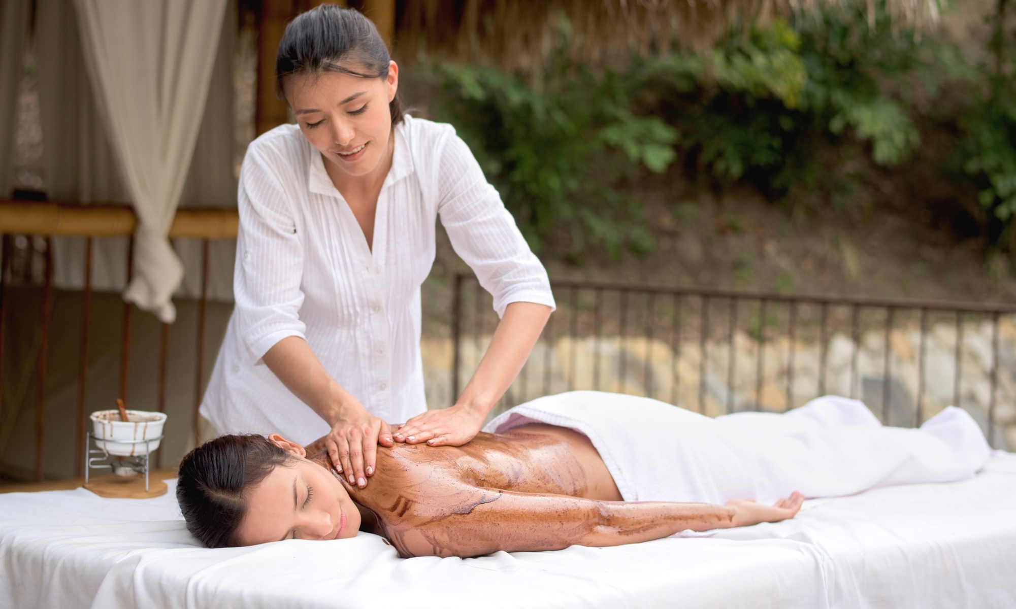 Indulge in a Scalp Massage & Facial, Back Massage & Facial, or More
