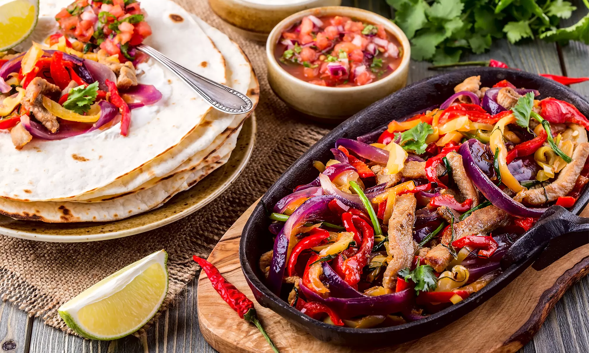 Fajita fiesta met een shotje in hartje Amsterdam