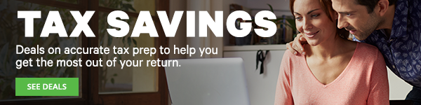 Save with deals on tax prep!