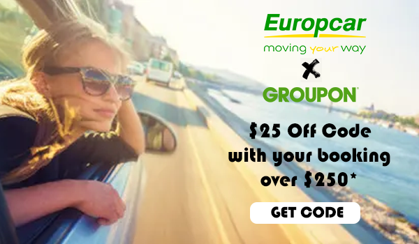 <b>GROUPON EXCLUSIVE: $25 Off Bookings $250+ at Europcar<b/>