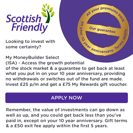 Get a £75 Reward with Scottish Friendly