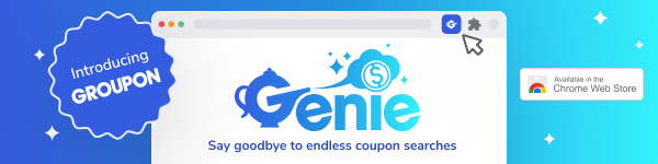 Genie by Groupon is an upcoming Google Chrome extension designed to find and apply coupon codes for you—automatically, in just one click. 