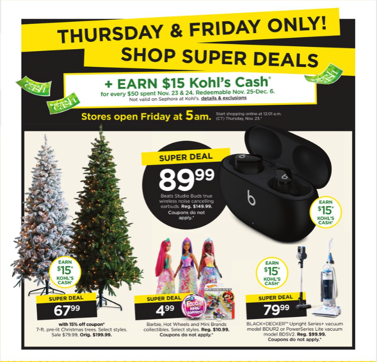 Kohls toys hot sale black friday