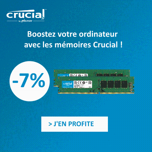 -7% sur les mémoires Crucial