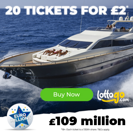 £109M EuroMillions Jackpot Tonight. Claim this Special Offer Now