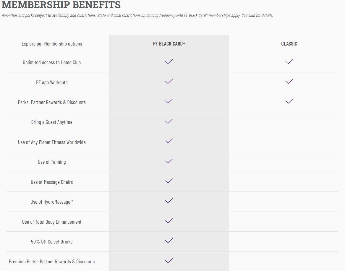 Planet fitness black sales card reebok discount