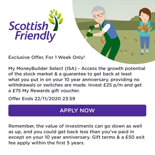 £75 gift voucher at Scottish Friendly