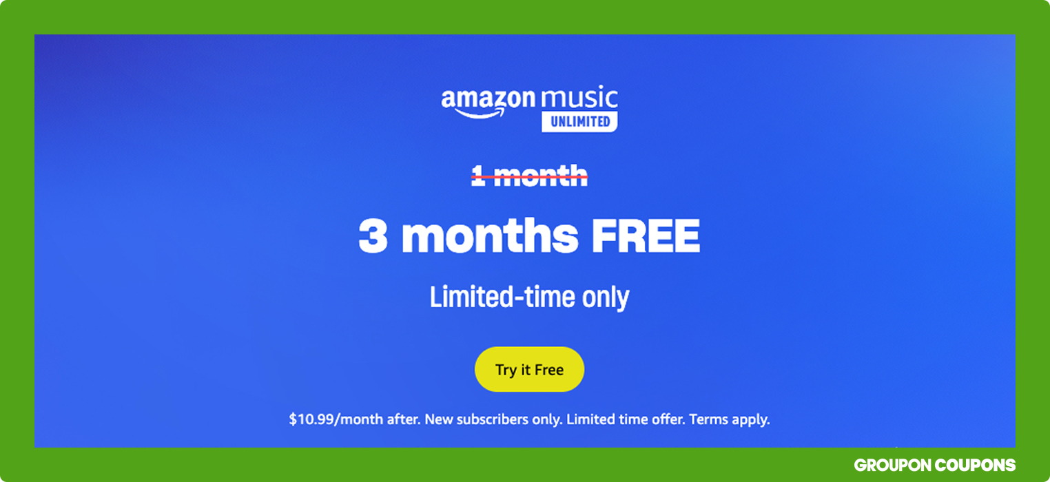 Try  Music Unlimited Free for 3 Months