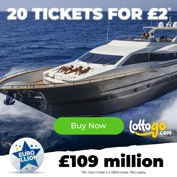 £109M EuroMillions Jackpot Tonight. Claim this Special Offer Now